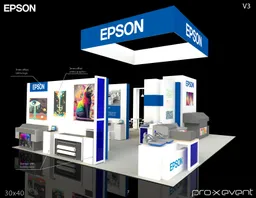 30x40 Île booth design by Pro-X Exhibits
